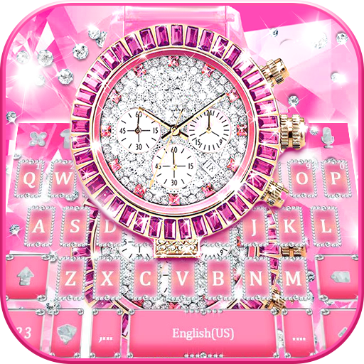 Pink Luxury Watch Tastiera