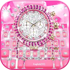 Pink Luxury Watch キーボード アプリダウンロード