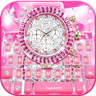 Bàn phím Pink Luxury Watch biểu tượng
