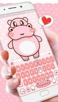 Pink Cute Hippo captura de pantalla 2