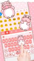 الكيبورد Pink Cute Hippo تصوير الشاشة 3
