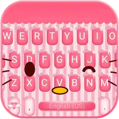 Pink Cute Kitty キーボード