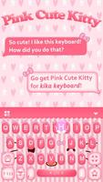 Teclado Pink Cute Kitty imagem de tela 2