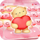 Tema Keyboard Pink Bear APK