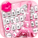 Pinky Bow Paris Eiffel Tema de APK