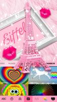 Pinky Bow Paris Eiffel Keyboar screenshot 3