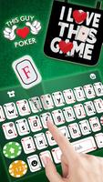 Tema Keyboard Poker Game imagem de tela 1