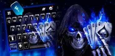 Poker Skull Keyboard Theme