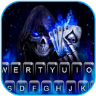 ثيم لوحة المفاتيح Poker Skull أيقونة