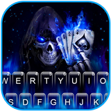 ثيم لوحة المفاتيح Poker Skull أيقونة