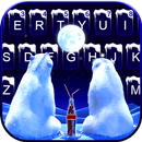 Polar Bear Couple Klavye Arkap APK