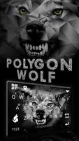Neues Polygon Wolf Tastatur th Plakat