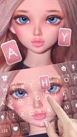 Hình nền bàn phím Pretty Doll ảnh chụp màn hình 1