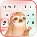 Pretty Sloth Keyboard Backgrou