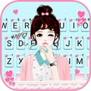 Pretty Wink Girl Klavye Arkapl APK