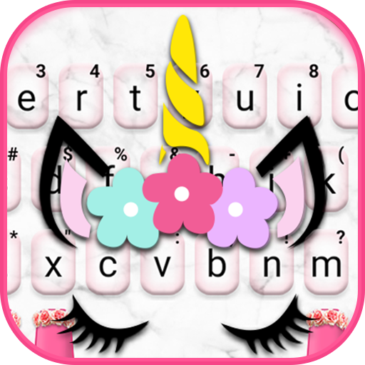 Tema Keyboard Pretty Unicorn