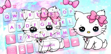 Тема для клавиатуры Shy Kitten