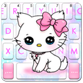 Shy Kitten Keyboard Theme