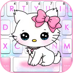 Shy Kitten Keyboard Theme APK download