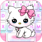 Tema Keyboard Shy Kitten ícone