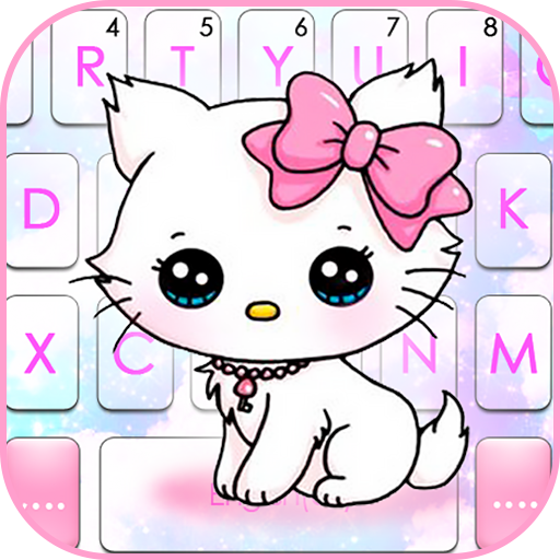 クールな Shy Kitten のテーマキーボード