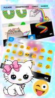 Shy Kitten Keyboard Theme اسکرین شاٹ 3