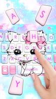 Shy Kitten Keyboard Theme اسکرین شاٹ 1