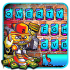 Punk Dj Graffiti Keyboard Them icon
