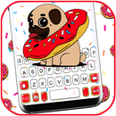 ثيم لوحة المفاتيح Pug Donut APK