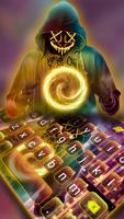 Tema Keyboard Purge Neon Mask imagem de tela 1