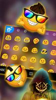Tema Keyboard Purge Neon Mask imagem de tela 2