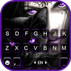 Fundo do Teclado Purple Cat Wi ícone