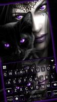 Fundo do Teclado Purple Cat Wi Cartaz