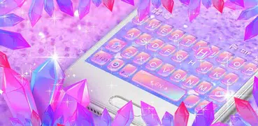 Purple Crystal Keyboard Theme