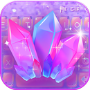 Purple Crystal Tema de teclado APK