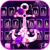 Thème de clavier Purple Anchor icône