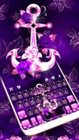 Thème de clavier Purple Anchor Affiche