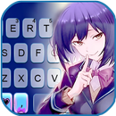 خلفية الكيبورد Purple Anime Gi APK