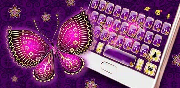 Purple Butterflies Teclado