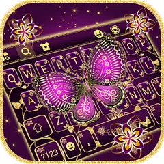 Pink Gold Butterfly Theme APK download
