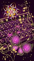 Teclado Pink Gold Butterfly imagem de tela 1
