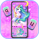 Purple Galaxy Unicorn Klavye A APK