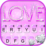 Purple Glitter Love آئیکن