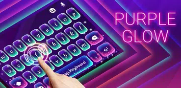 Purple Glow Tema de teclado