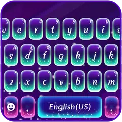 Descargar APK de Purple Glow Tema de teclado