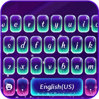 ikon Tema Keyboard Purple Glow