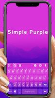ثيم لوحة المفاتيح Purple Gradi الملصق