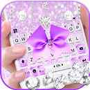 Fundo do Teclado Purple Diamon APK