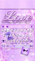 Tema Keyboard Purple Diamond L poster