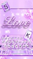 Tema Keyboard Purple Diamond L imagem de tela 1